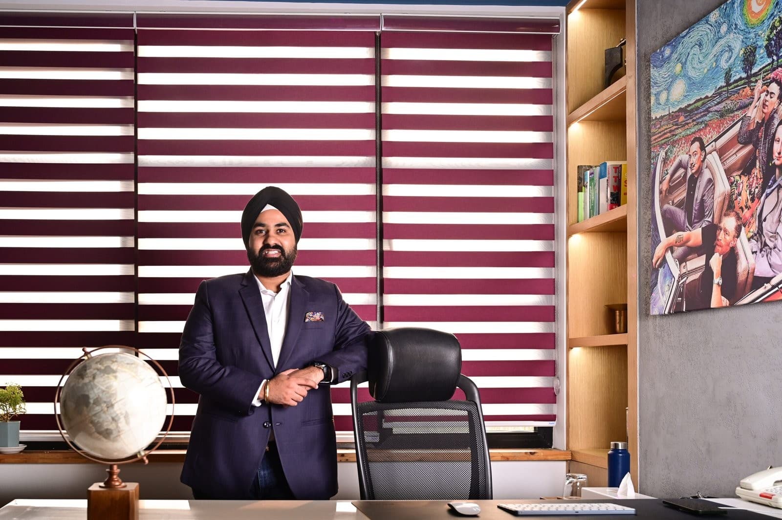 Arjun Singh Arora in his office.