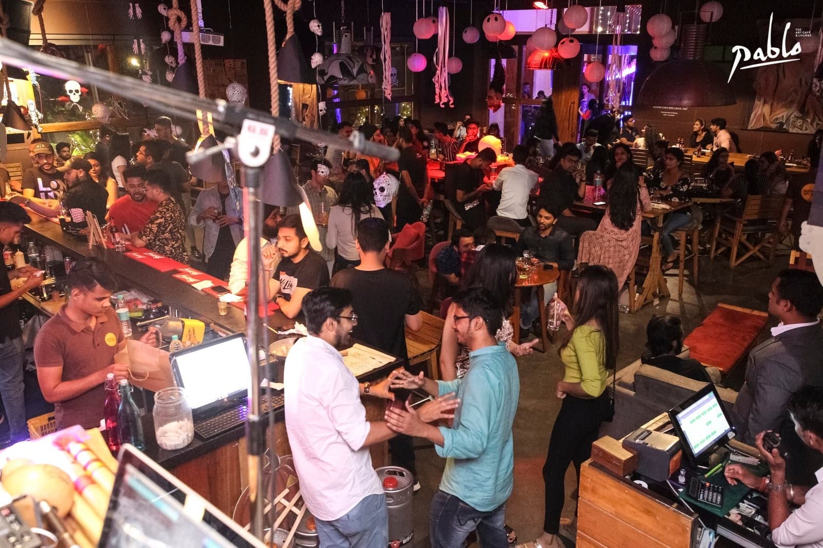 Guests gathered for an evening at Pablo in Nagpur.
